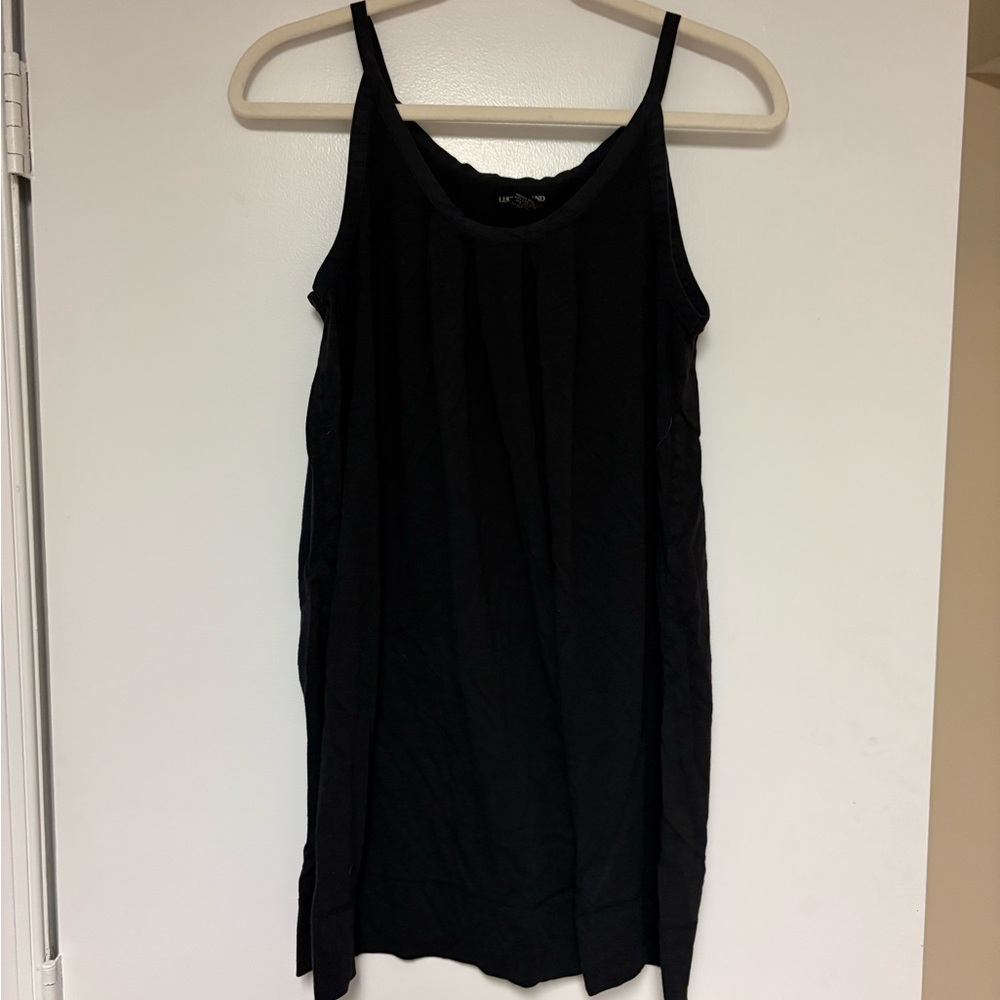 Lucky Brand Vintage Navy Spaghetti Strap Dress S